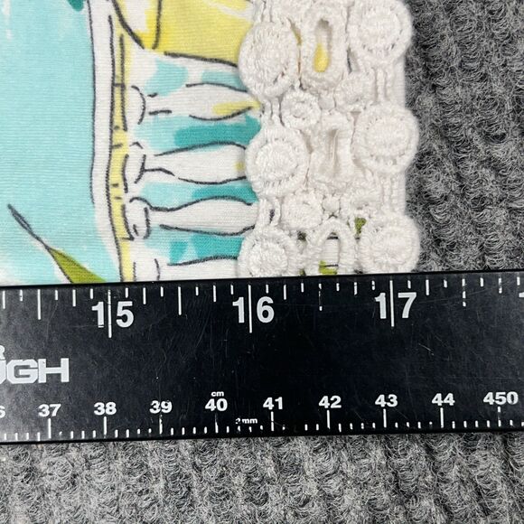 ALFRED DUNNER Shirt Women XL Scenic Lace Knit Top Beach Vacation 3/4 Sleeve READ - Picture 14 of 14